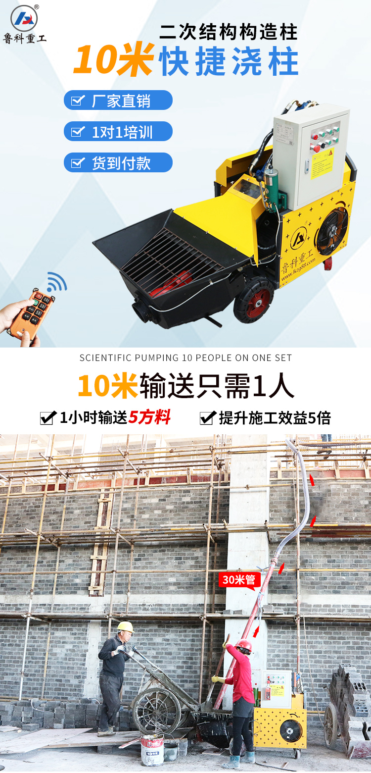 小型臥式二次結構泵